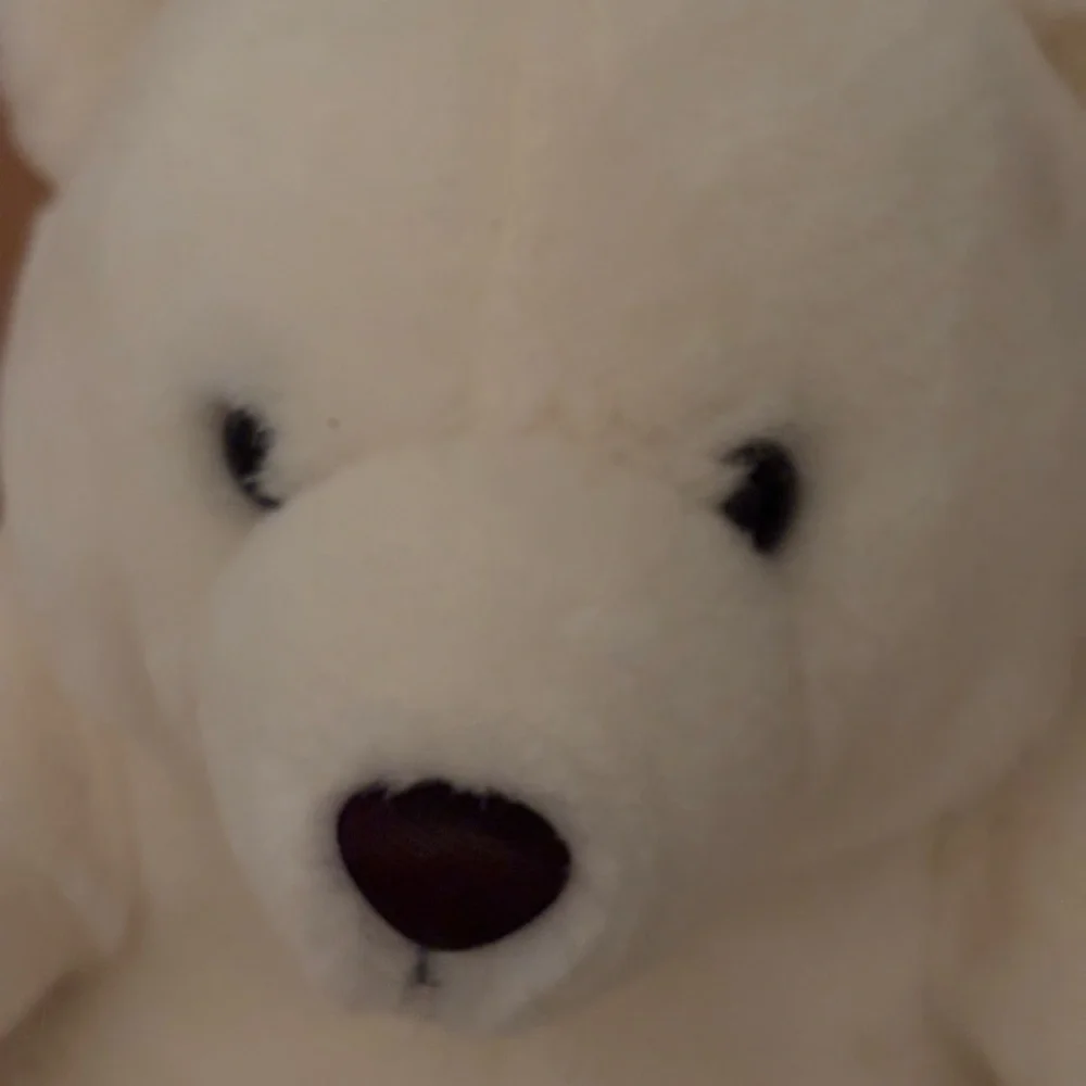 1980’s The World‎ of Smile white Teddy Bear Plush Stuffed Animal Korea VINTAGE